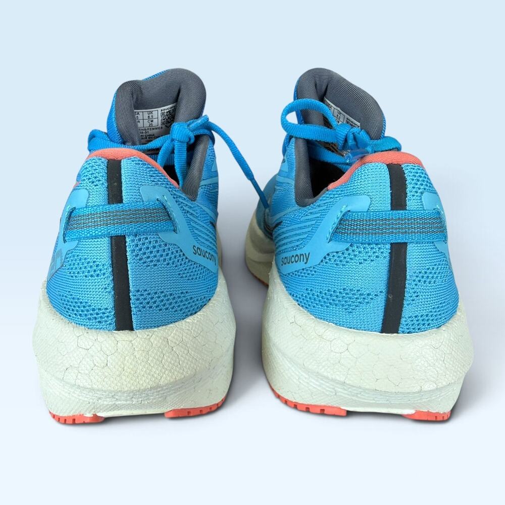 Saucony Triumph 20 Women’s Running Shoes Ocean Coral Blue Size 8.5 - Picture 7 of 12